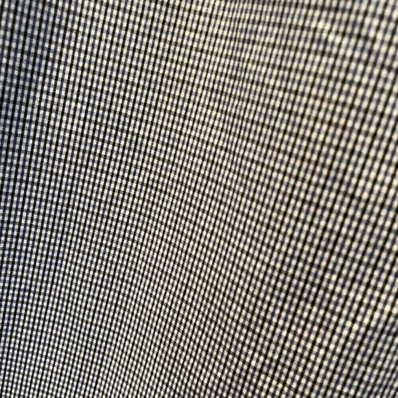 MICHAEL Michael Kors Shirt Blue White CheckerButton Down Short Sleeve Mens Sz L - Picture 3 of 6